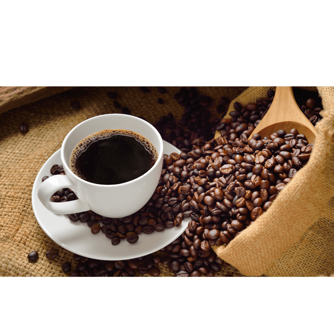 Coffee with beans